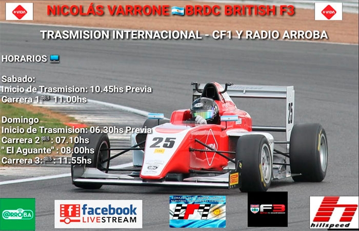 Vuelve la Transmisión de Corazón de F1 por Nico Varrone